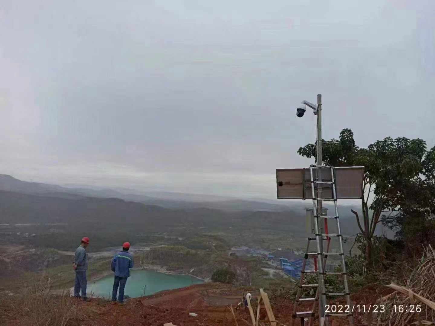 水庫安裝太陽能供電監控系統